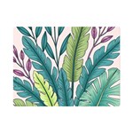 Illustrations Plants Nature Leaves Premium Plush Fleece Blanket (Mini)