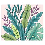 Illustrations Plants Nature Leaves Premium Plush Fleece Blanket (Small)