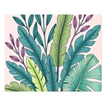 Illustrations Plants Nature Leaves Premium Plush Fleece Blanket (Large)