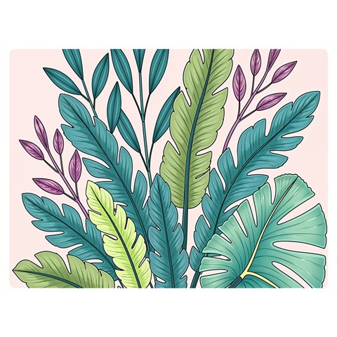 Illustrations Plants Nature Leaves Premium Plush Fleece Blanket (Extra Small) from ArtsNow.com 40 x30  Blanket Front