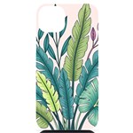 Illustrations Plants Nature Leaves iPhone 14 Plus Black UV Print PC Hardshell Case