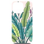 Illustrations Plants Nature Leaves iPhone 14 Pro Max Black UV Print PC Hardshell Case