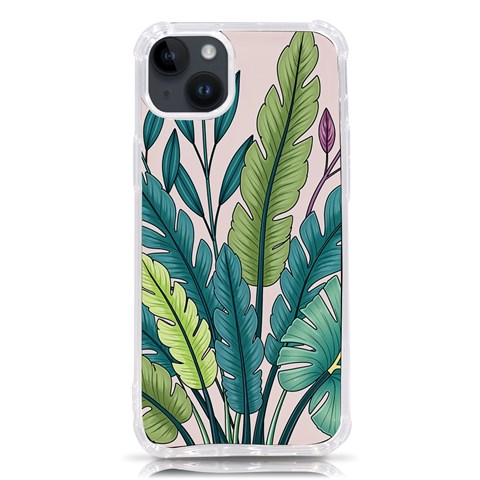 Illustrations Plants Nature Leaves iPhone 14 Plus TPU UV Print Case from ArtsNow.com Front