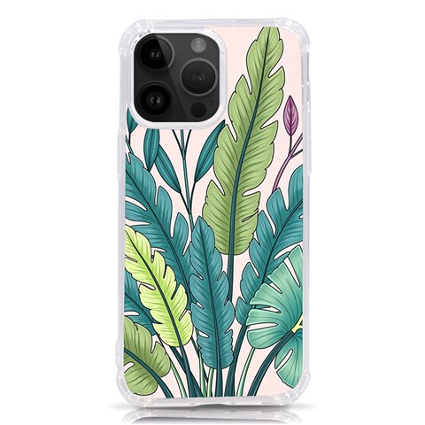 Illustrations Plants Nature Leaves iPhone 14 Pro Max TPU UV Print Case from ArtsNow.com Front