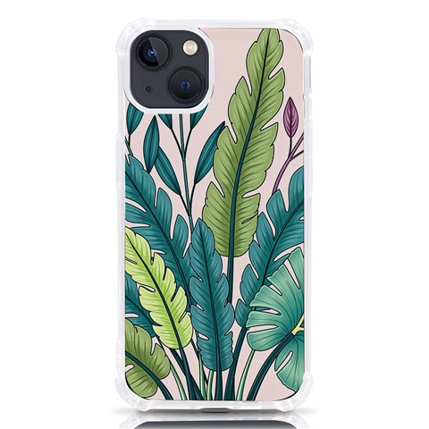 Illustrations Plants Nature Leaves iPhone 13 TPU UV Print Case from ArtsNow.com Front