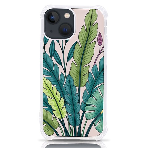 Illustrations Plants Nature Leaves iPhone 13 mini TPU UV Print Case from ArtsNow.com Front