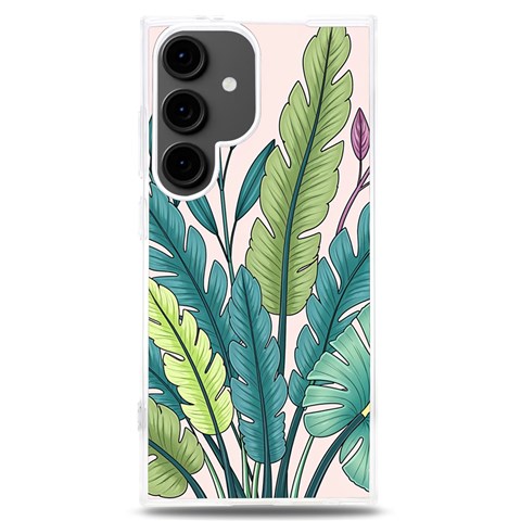 Illustrations Plants Nature Leaves Samsung Galaxy S24 Plus 6.7 Inch TPU UV Case from ArtsNow.com Front