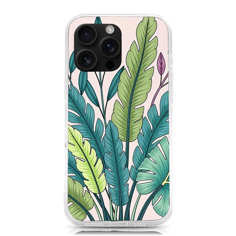 Illustrations Plants Nature Leaves iPhone 16 Pro Max TPU UV Print Case from ArtsNow.com Front