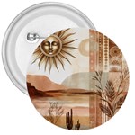 Abstract Sun Boho Bohemian Design 3  Buttons