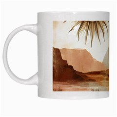 Abstract Sun Boho Bohemian Design White Mug from ArtsNow.com Left