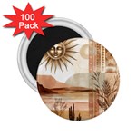 Abstract Sun Boho Bohemian Design 2.25  Magnets (100 pack) 