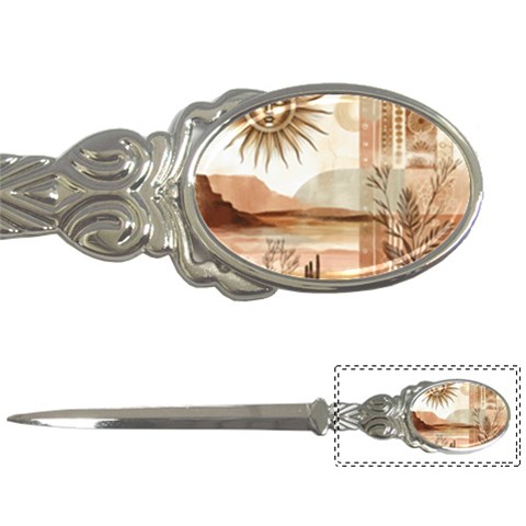 Abstract Sun Boho Bohemian Design Letter Opener from ArtsNow.com Front