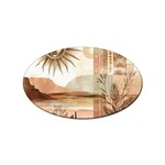 Abstract Sun Boho Bohemian Design Sticker (Oval)