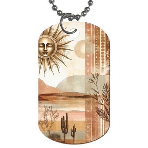 Abstract Sun Boho Bohemian Design Dog Tag (One Side) from ArtsNow.com Front