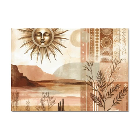 Abstract Sun Boho Bohemian Design Sticker A4 (10 pack) from ArtsNow.com Front