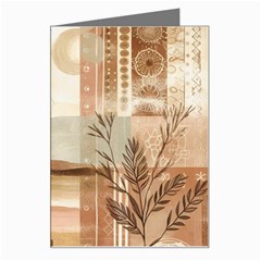 Abstract Sun Boho Bohemian Design Greeting Card from ArtsNow.com Left