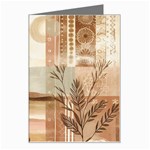 Abstract Sun Boho Bohemian Design Greeting Card