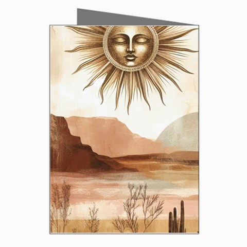 Abstract Sun Boho Bohemian Design Greeting Card from ArtsNow.com Right