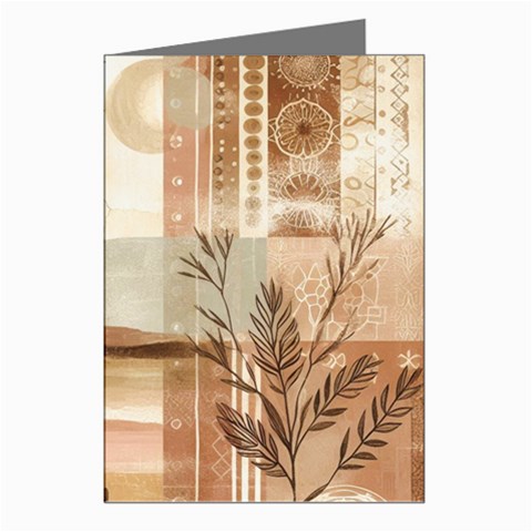 Abstract Sun Boho Bohemian Design Greeting Cards (Pkg of 8) from ArtsNow.com Left