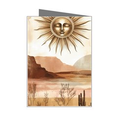 Abstract Sun Boho Bohemian Design Mini Greeting Card from ArtsNow.com Right