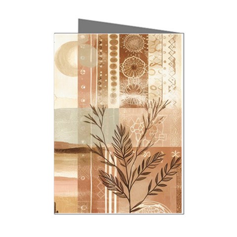 Abstract Sun Boho Bohemian Design Mini Greeting Cards (Pkg of 8) from ArtsNow.com Left