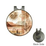 Abstract Sun Boho Bohemian Design Hat Clips with Golf Markers