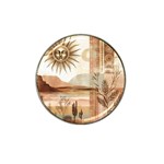 Abstract Sun Boho Bohemian Design Hat Clip Ball Marker