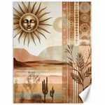 Abstract Sun Boho Bohemian Design Canvas 12  x 16 