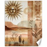 Abstract Sun Boho Bohemian Design Canvas 16  x 20 