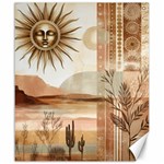 Abstract Sun Boho Bohemian Design Canvas 20  x 24 