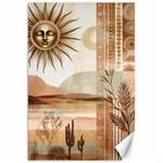 Abstract Sun Boho Bohemian Design Canvas 20  x 30 