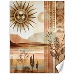 Abstract Sun Boho Bohemian Design Canvas 36  x 48 