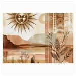 Abstract Sun Boho Bohemian Design Large Glasses Cloth