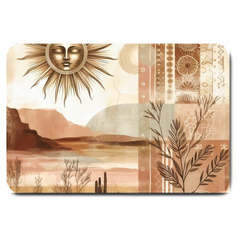 Abstract Sun Boho Bohemian Design Large Doormat from ArtsNow.com 30 x20  Door Mat