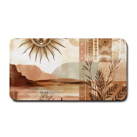 Abstract Sun Boho Bohemian Design Medium Bar Mat from ArtsNow.com 16 x8.5  Bar Mat