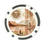 Abstract Sun Boho Bohemian Design Poker Chip Card Guard