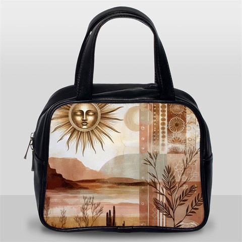 Abstract Sun Boho Bohemian Design Classic Handbag (One Side) from ArtsNow.com Front