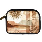 Abstract Sun Boho Bohemian Design Digital Camera Leather Case