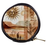 Abstract Sun Boho Bohemian Design Mini Makeup Bag