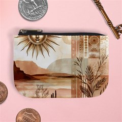 Abstract Sun Boho Bohemian Design Mini Coin Purse from ArtsNow.com Front