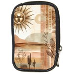 Abstract Sun Boho Bohemian Design Compact Camera Leather Case