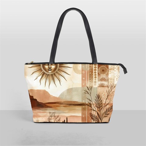 Abstract Sun Boho Bohemian Design Classic Shoulder Handbag from ArtsNow.com Front