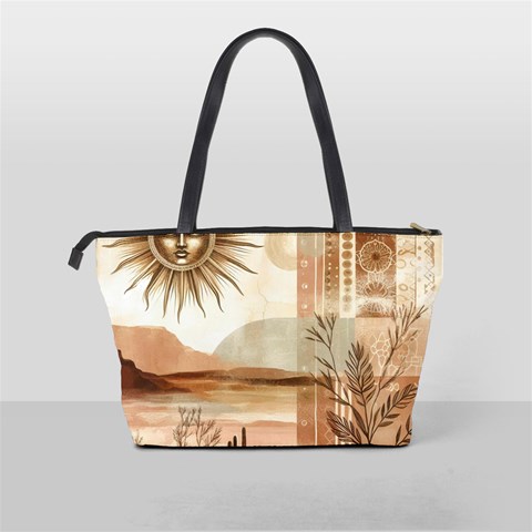 Abstract Sun Boho Bohemian Design Classic Shoulder Handbag from ArtsNow.com Back