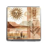 Abstract Sun Boho Bohemian Design Memory Card Reader (Square 5 Slot)