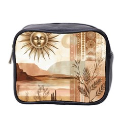 Abstract Sun Boho Bohemian Design Mini Toiletries Bag (Two Sides) from ArtsNow.com Front