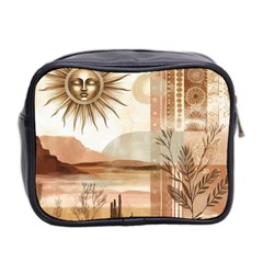 Abstract Sun Boho Bohemian Design Mini Toiletries Bag (Two Sides) from ArtsNow.com Back