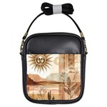 Abstract Sun Boho Bohemian Design Girls Sling Bag