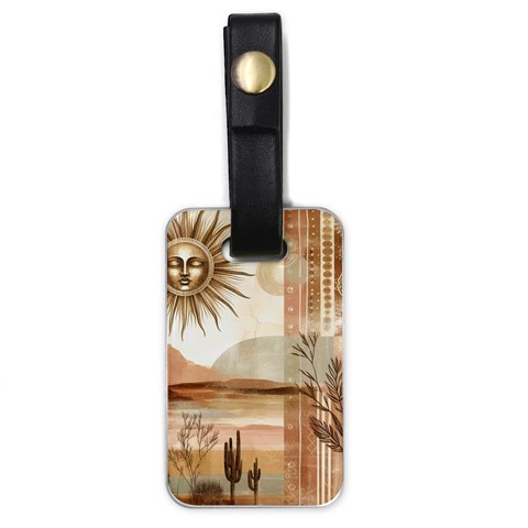 Abstract Sun Boho Bohemian Design Luggage Tag (one side) from ArtsNow.com Front