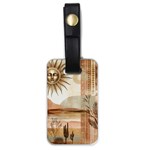 Abstract Sun Boho Bohemian Design Luggage Tag (one side)