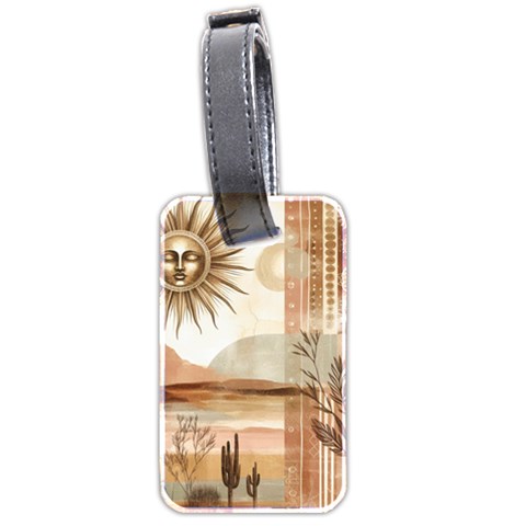 Abstract Sun Boho Bohemian Design Luggage Tag (two sides) from ArtsNow.com Front